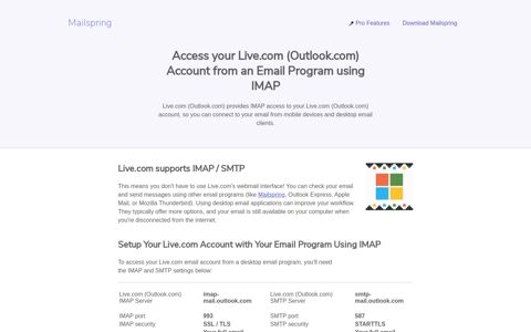 How to access your Live.com (Outlook.com) email account ...