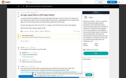 No login (seed) field on IOTA Light Wallet? : Iota - Reddit