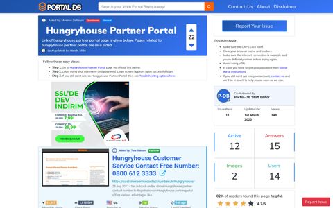 Hungryhouse Partner Portal
