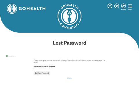 Log In - GoHealth - Guild of Health