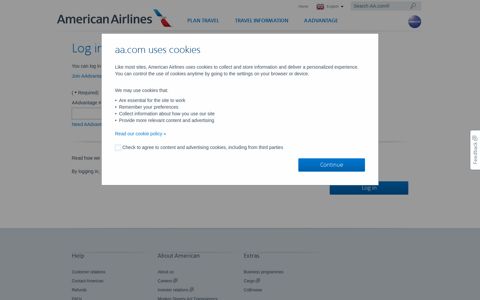 Log in – AAdvantage account login and password – American ...