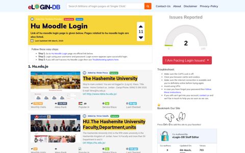 Hu Moodle Login - A database full of login pages from all over ...