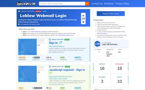 Loblaw Webmail Login - Logins-DB