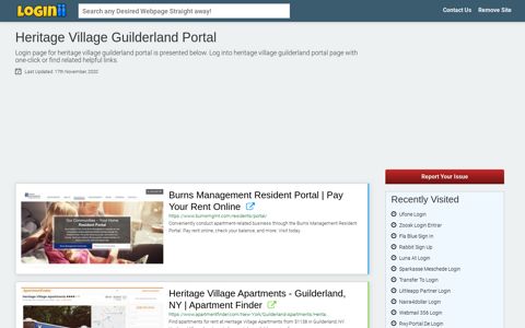 Heritage Village Guilderland Portal - Loginii.com