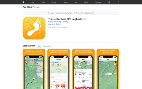 ‎Trails · Outdoor GPS Logbook on the App Store