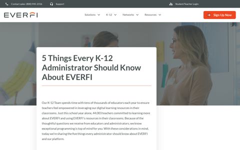 5 Things Every K-12 Administrator Should Know About EVERFI