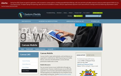 Canvas Mobile - Eastern Florida State College