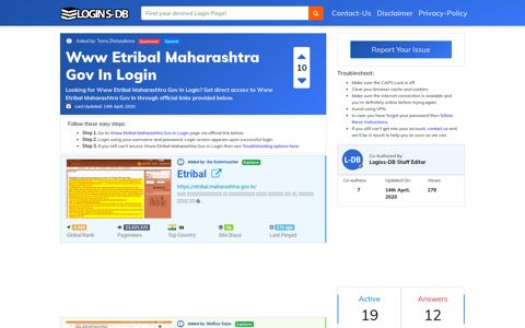 Www Etribal Maharashtra Gov In Login - Logins-DB
