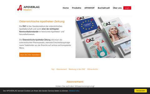 ÖAZ - Die Österreichische Apotheker-Zeitung | APOVERLAG