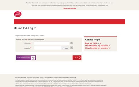 Online ISA log in - Online ISA Application