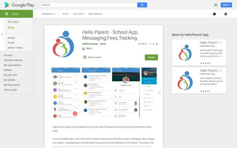 Hello Parent - School App, Messaging,Fees,Tracking – Apps ...