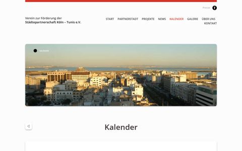 Köln Tunis Städtepartnerschaft Köln-Tunis | Kalender