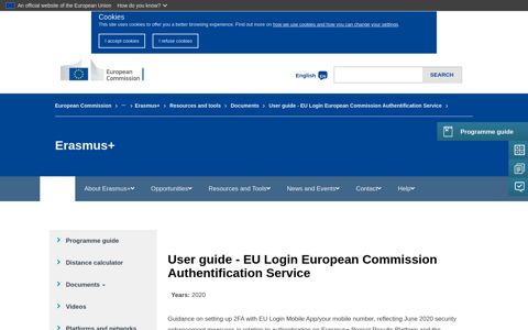 User guide - EU Login European Commission Authentification ...