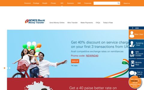Money Transfer to India | Send Money Online to India - ICICI ...