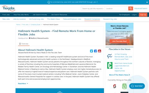 Hallmark Health System - Remote Work From Home ...