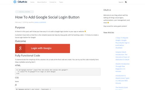 How To Add Google Social Login Button - OAuth.io Blog