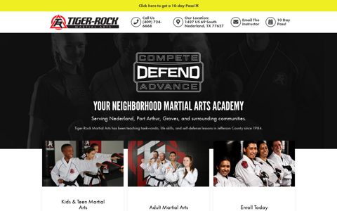 Tiger-Rock Martial Arts: Home