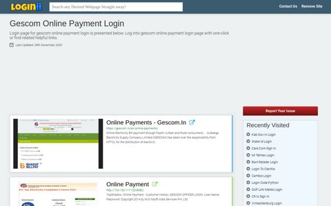 Gescom Online Payment Login - Loginii.com