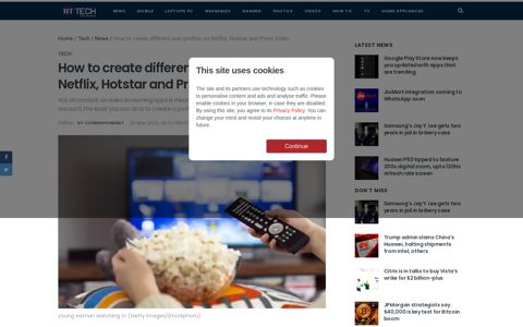 How to create different user profiles on Netflix, Hotstar and ...