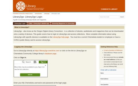 Library2go Login - Library2go - LibraryGuides at Chemeketa ...