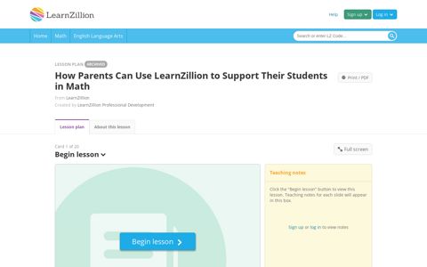 How Parents Can Use LearnZillion to Support Their Students ...