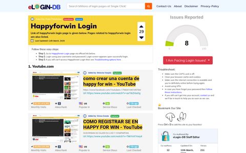 Happyforwin Login - A database full of login pages from all ...
