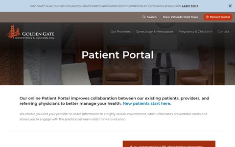 Secure Patient Portal - Golden Gate OBGYN