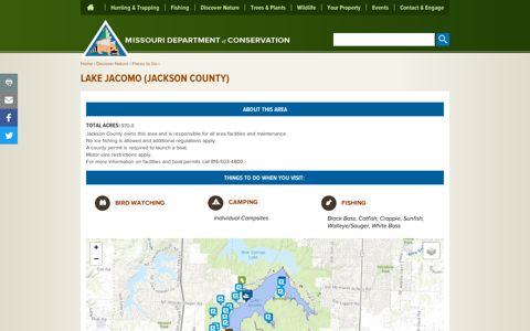 Lake Jacomo (Jackson County) | MDC Discover Nature