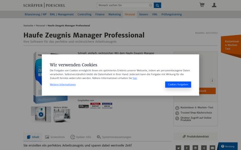 Haufe Zeugnis Manager Professional: Datenbank | Schäffer ...