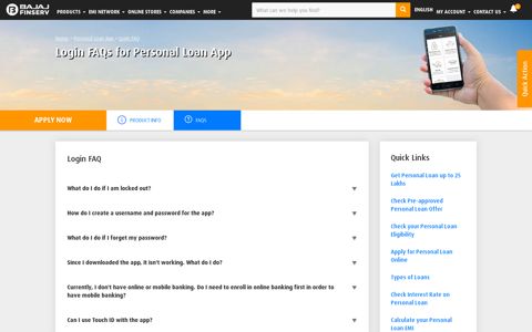 Login FAQs for Personal Loan App: Bajaj Finserv Experia App ...