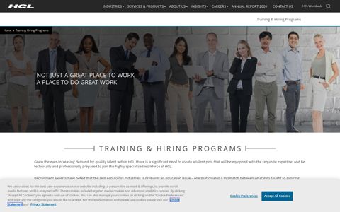 Training Hiring Programs | HCL Technologies