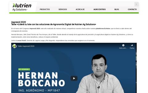 Taller Echelon | Nutrien Ag Solutions Argentina
