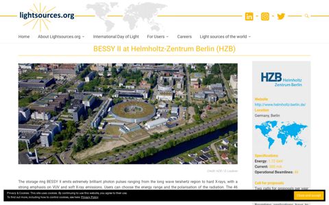 BESSY II at Helmholtz-Zentrum Berlin (HZB) – Lightsources.org