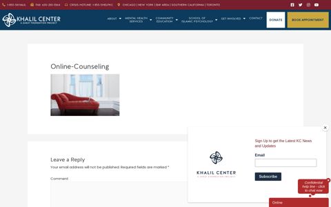 Online-Counseling | Khalil Center