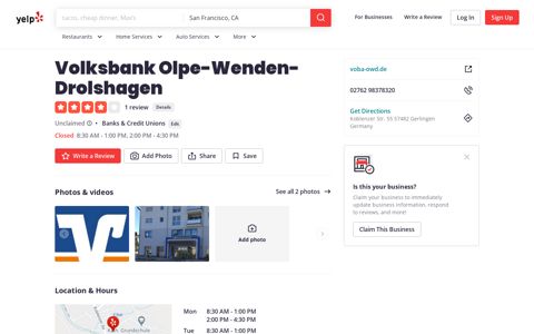 Volksbank Olpe-Wenden-Drolshagen - Banks & Credit Unions ...