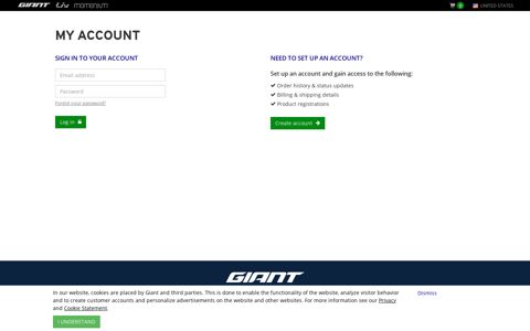 My Account - Giant Bicycles United States