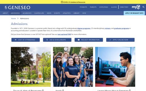 Admissions - SUNY Geneseo