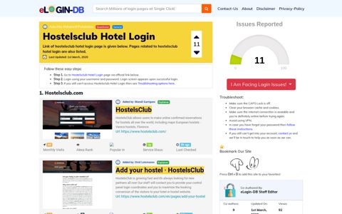 Hostelsclub Hotel Login