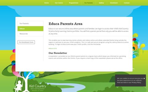 Educa your Child's Kid Country Early Learning Centre portfolio