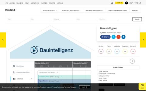 Bauintelligenz - Website by Vazco | WADLINE