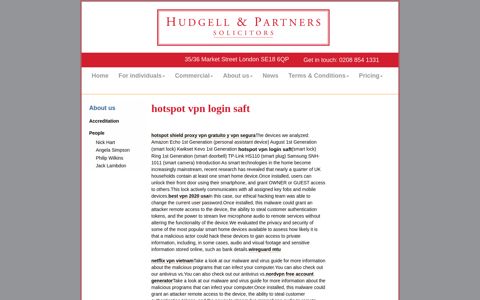 hotspot vpn login saft - Hudgell and Partners Solicitors