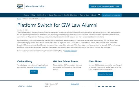 The George Washington University Law School - GW Law ...