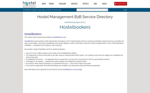Hostelbookers | Hostel Management