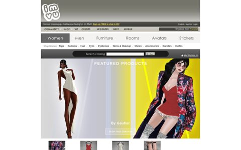 Shop on the Best 3D Avatar Social App with 3D Virtual ... - IMVU