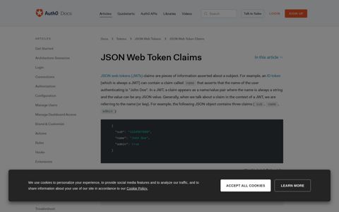 JSON Web Token Claims - Auth0