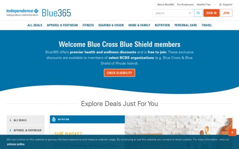 Blue Cross Blue Shield members - Blue365