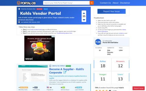 Kohls Vendor Portal