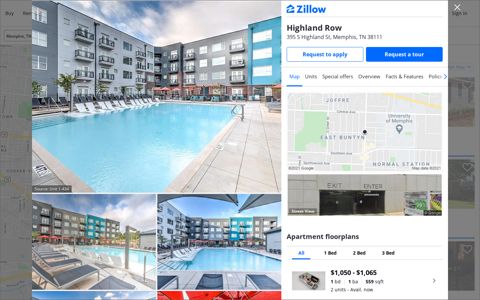 Highland Row Apartment Rentals - Memphis, TN | Zillow