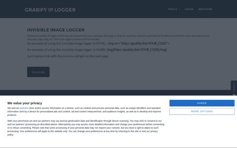 Invisible Image logger - Grabify IP Logger & URL Shortener