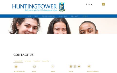 Contact - Huntingtower School